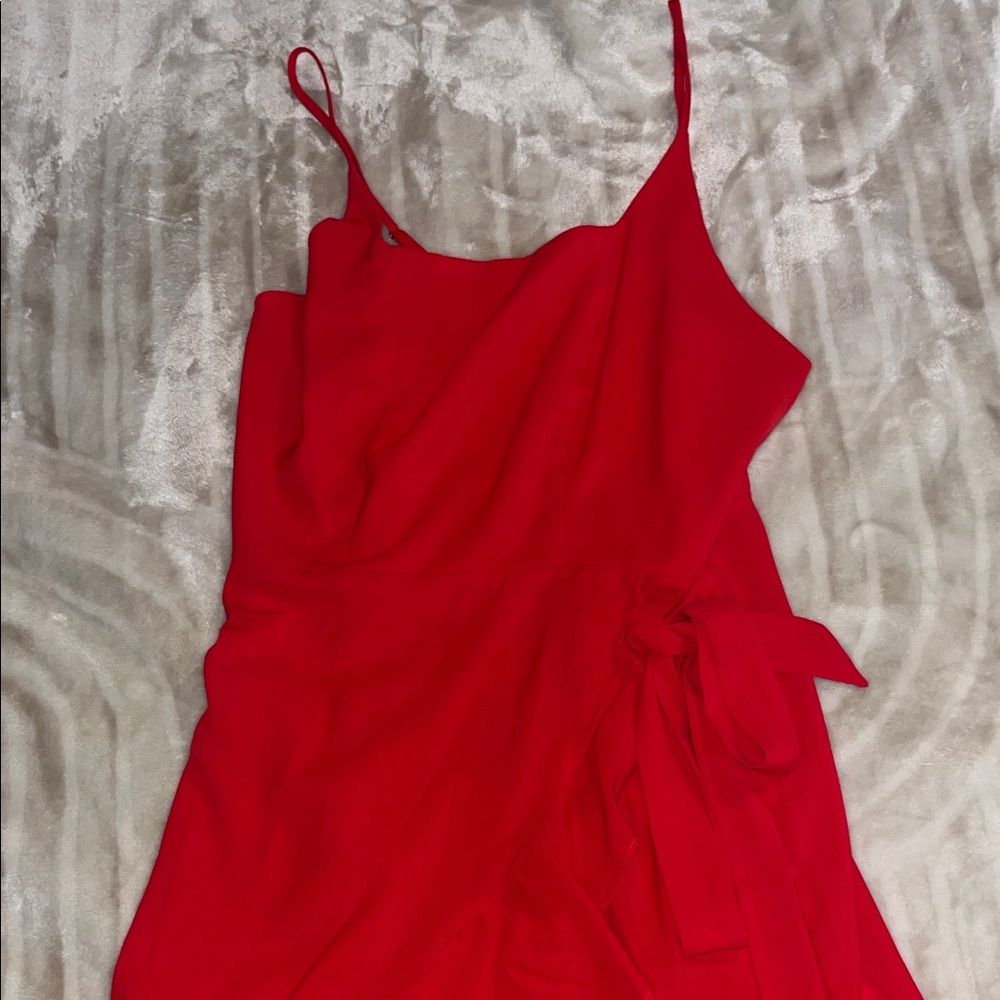 Amazon Essentials Red Midi Dress